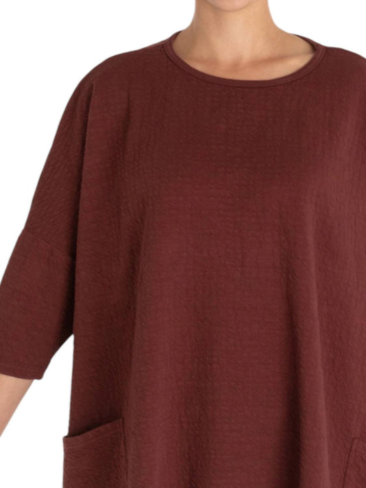 Cut Loose - Pucker Doublecloth Pull Over Top