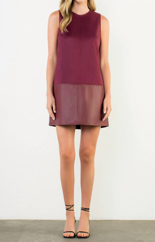 Thml - Sleeveless Mixed Media Dress