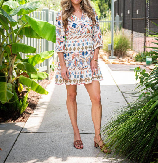 Sail To Sable - Long Sleeve Smocked Waist Dress