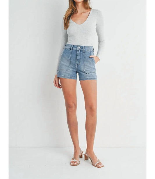 Just Black Denim - High Rise Utility Cargo Short