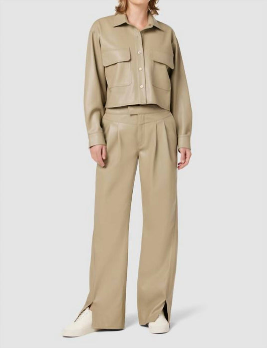 Hudson - High-rise Rosie Faux Leather Trouser