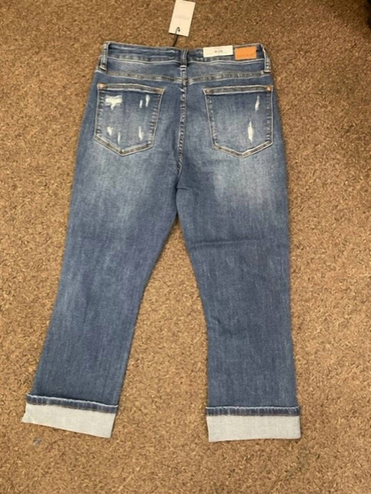 Judy Blue - Women's Distressed Capri Jeans