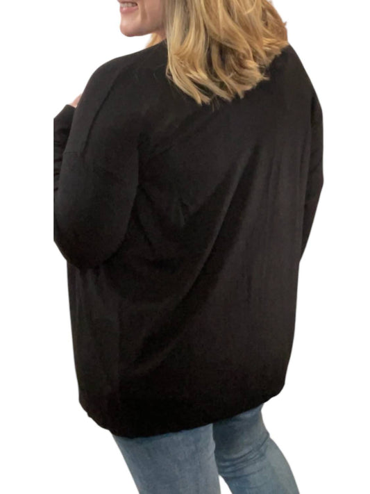 Eesome - Ribbed Open Front Cardigan