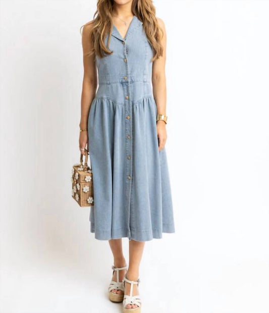 Karlie - 80s Maxi Shirt Dress