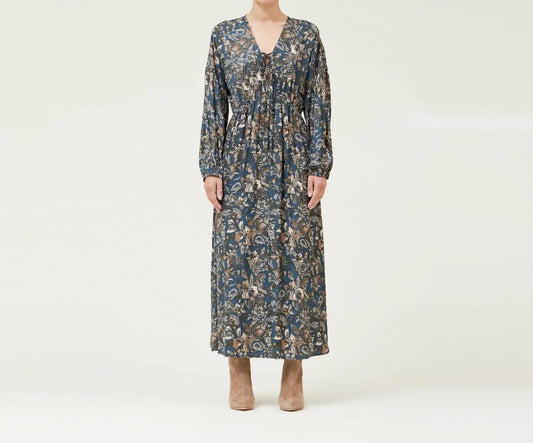 Grade & Gather - Printed Satin Midi Dress