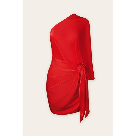 Dress Forum - Women's Emily One Shoulder Drape Mini Dress