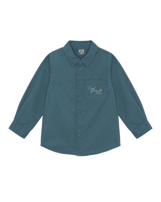 Bonton - Boy's Brushed Cotton Twill Shirt