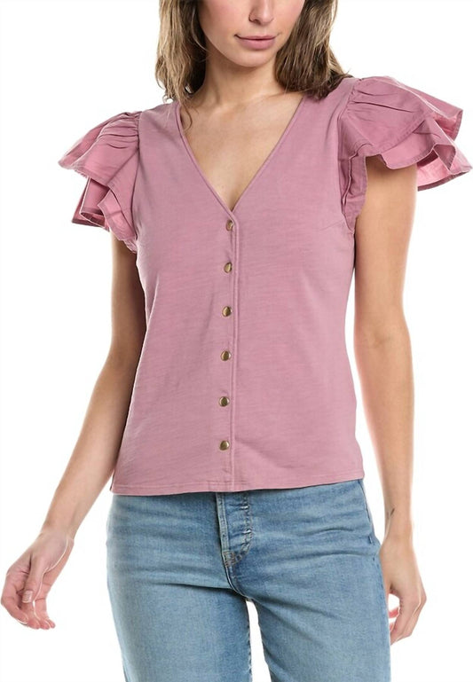 Nation Ltd - Maria Femme Snap Tee