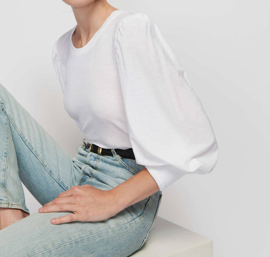 Nation Ltd - Loren Smocked Peasant Tee