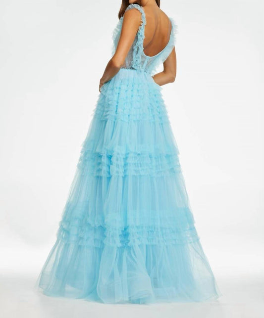 Ashleylauren - Tiered Ruffle Ball Gown