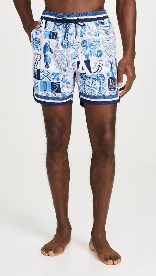 Agua Bendita - Men's Dan Azure Swim Trunks