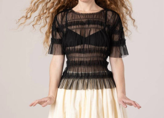 Nikki Chasin - Olia Mesh Gather Top