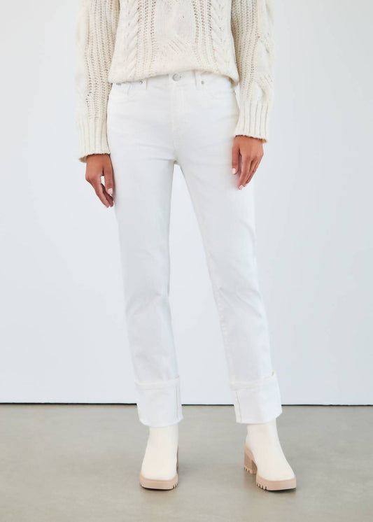 Fdj - Olivia Straight Ankle Cuffed Denim Jeans