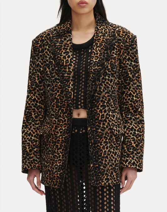 Rachel Comey - Abel Leopard Print Corduroy Blazer