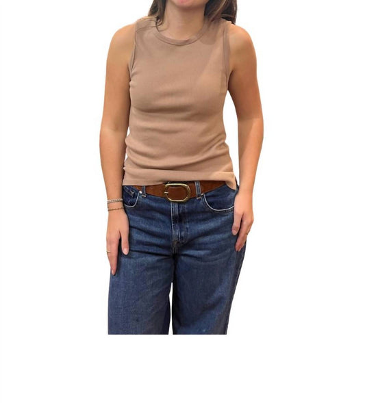 Dylan By True Grit - Rowan Rib Sleeveless Tee