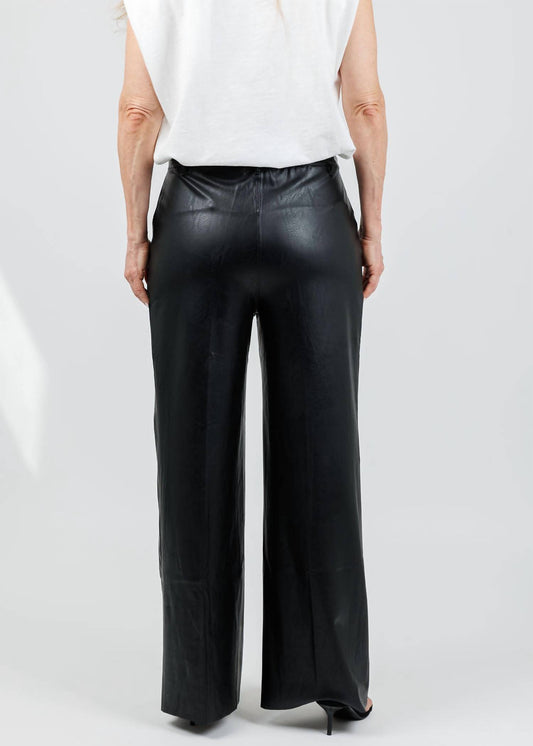 Lysse - Women's Odalis Hi Waist Vegan Leather Wide Leg Pants