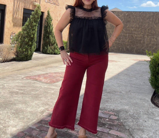 Risen - High Rise Crop Jeans