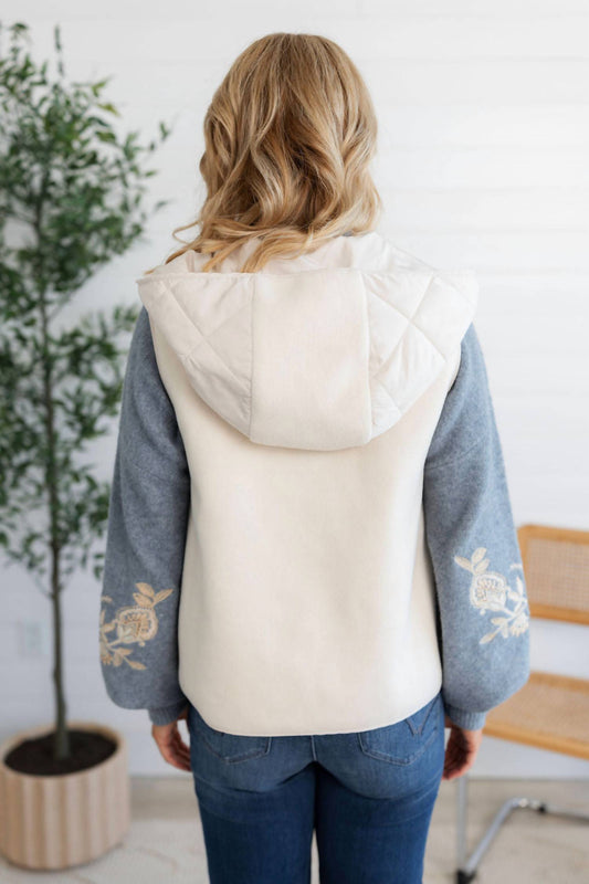 Mystree - Quilted Puffer Hoodie Vest