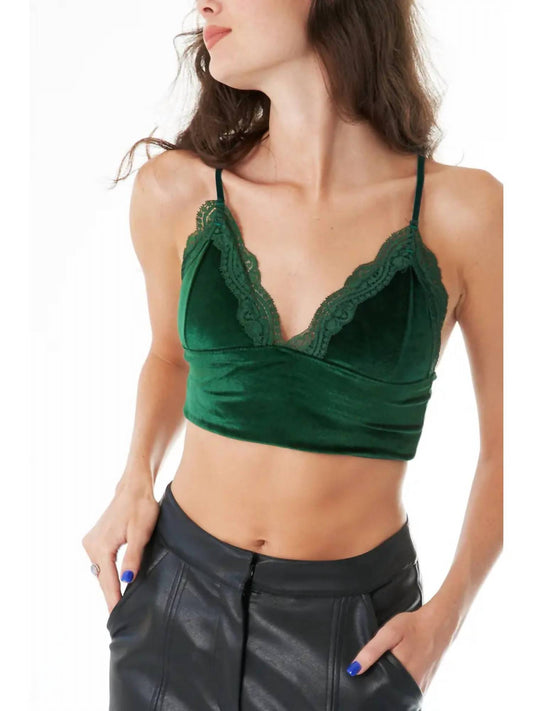 En Creme - Zinnia Velvet Bralette