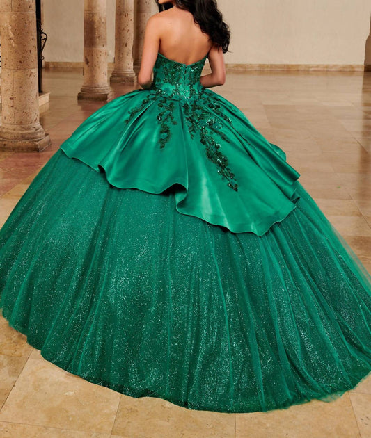 La Reina By Rachel Allan - Corset Style Vibrant Dress