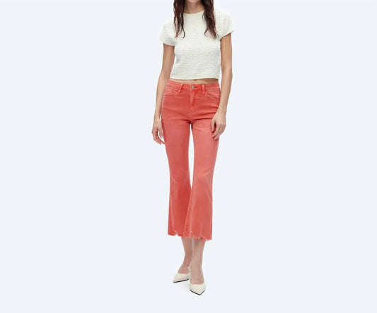 Bayeas - Alice Mid Rise Crop Flare Jeans