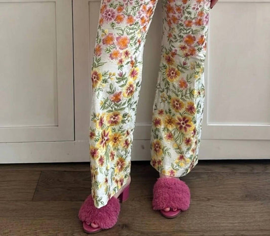 La Fuori - Floral Trouser Pant