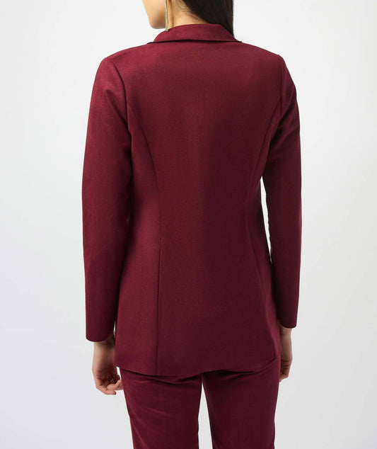 Joseph Ribkoff - Scuba Suede Straight Blazer