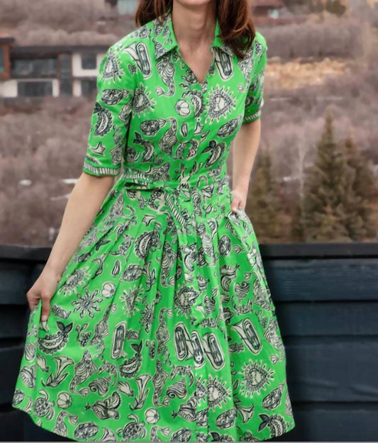 Dizzy-Lizzie - Mrs Maisel Whimsy Print Dress