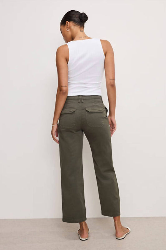Good American - Cargo Cropped Twill Pants