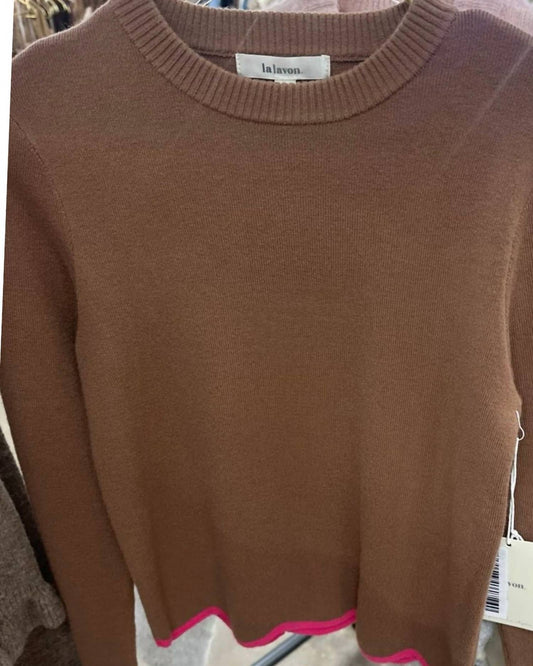 Lalavon - Angela Scallop Edge Sweater