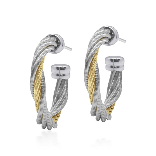 Alor - Petite Modern Twist 3/4" Hoop Earring