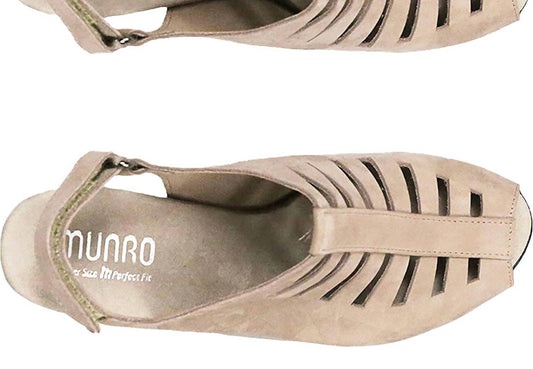 Munro - Women's Abby Nubuck Ankle Strap Heel Sandals