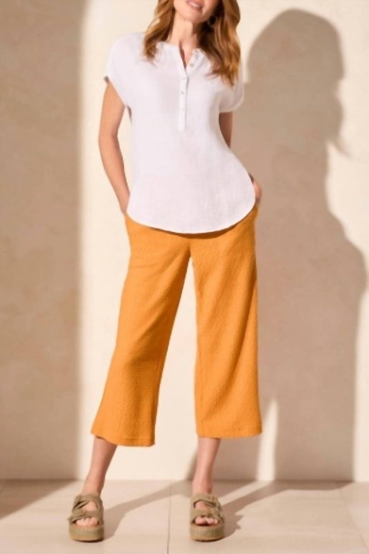 Tribal - Cap Sleeve 5 Button Bodice Pullover Blouse