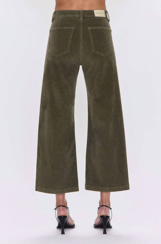 Pistola - Penny Cropped High-rise Corduroy Pants