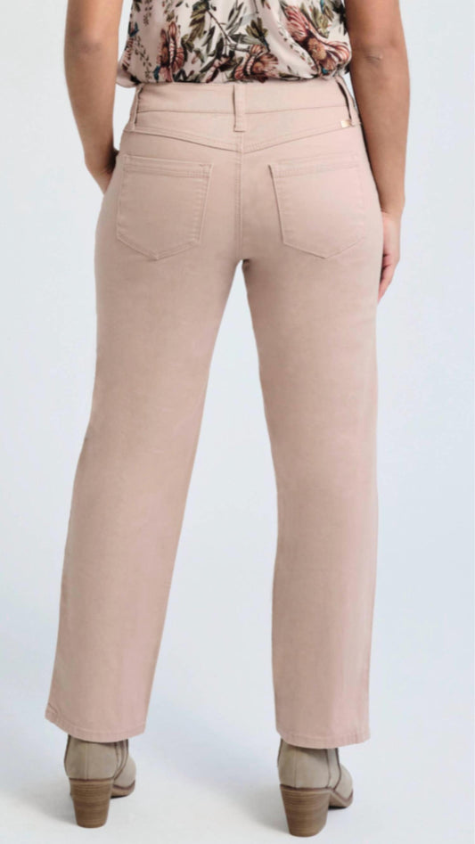 1822 Denim - Twill Slim Straight Pant - Petite