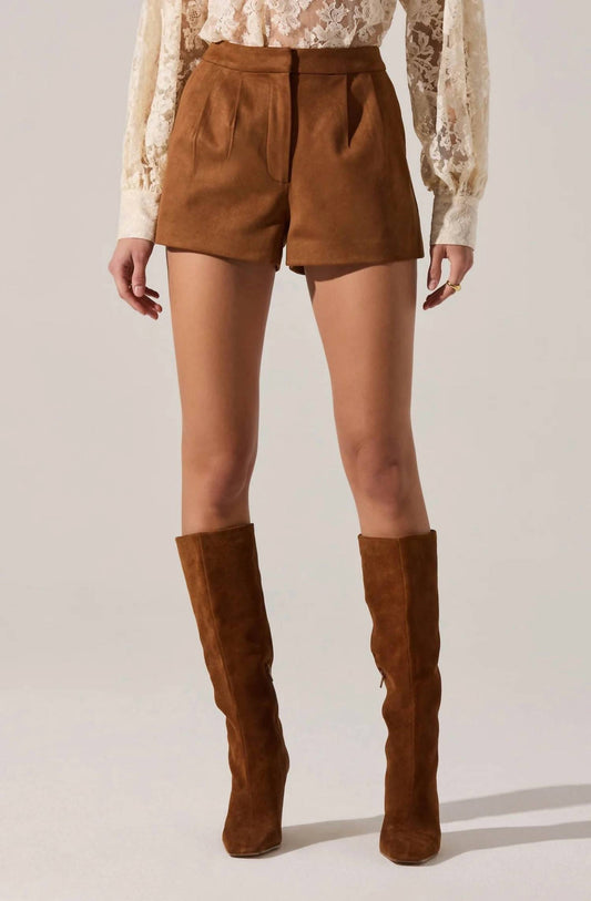 Astr - Jude Faux Suede Shorts