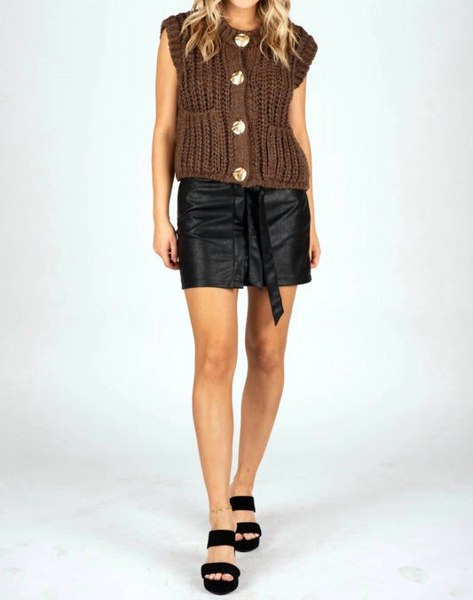 Sincerely Ours - Chloe Chunky Knit Sweater Vest