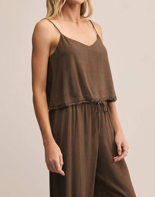 Z Supply - Sabel Cropped Linen Tank