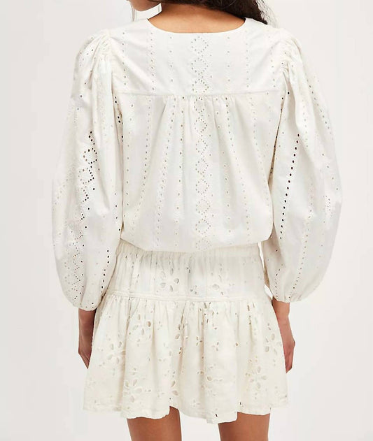 Free People - Roselle Eyelet Mini Skirt