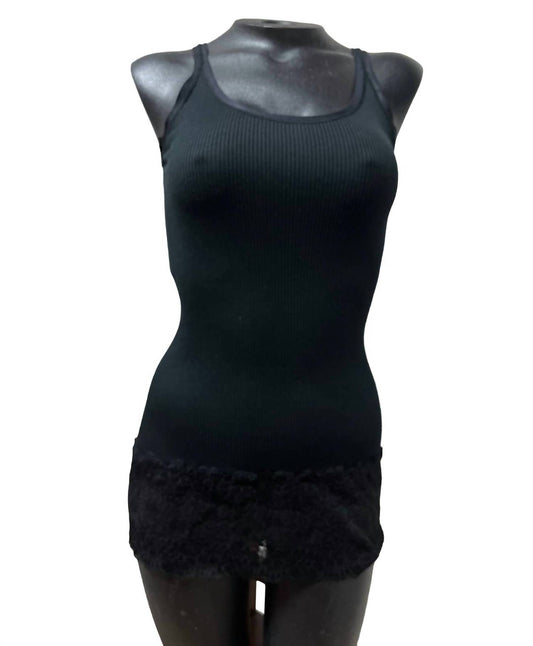 BARCELONA LACE HEM TANK TOP