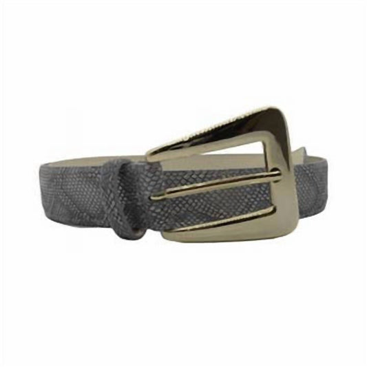 Berge - Women's Exotic Print Bold Buckle Belt