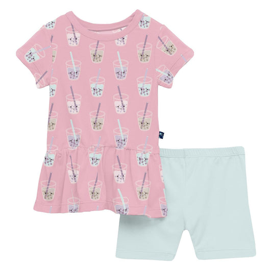 Kickee - Girl's Short Sleeve Playtime Set