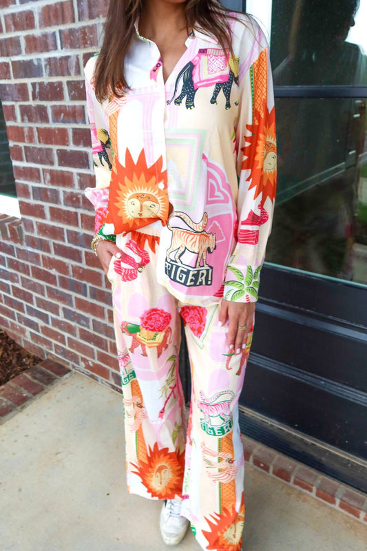 Sundayup - Lotusland Safari Pants Set