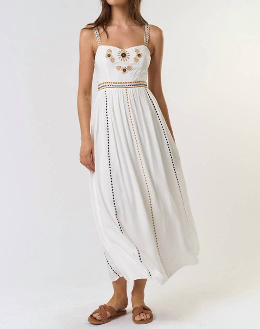 Lalavon - Embroidered Maxi Dress