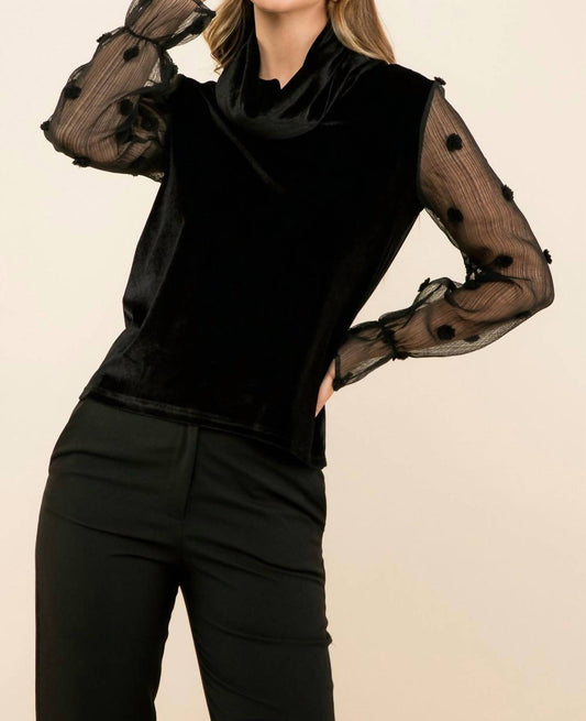 Thml - Velvet Turtleneck Top