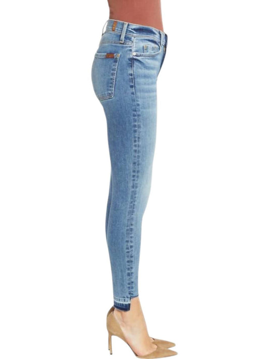 7 For All Mankind - Ankle Super Skinny Step Raw Hem Jeans