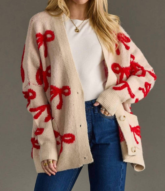 Panache Apparel - Bow Cardigan