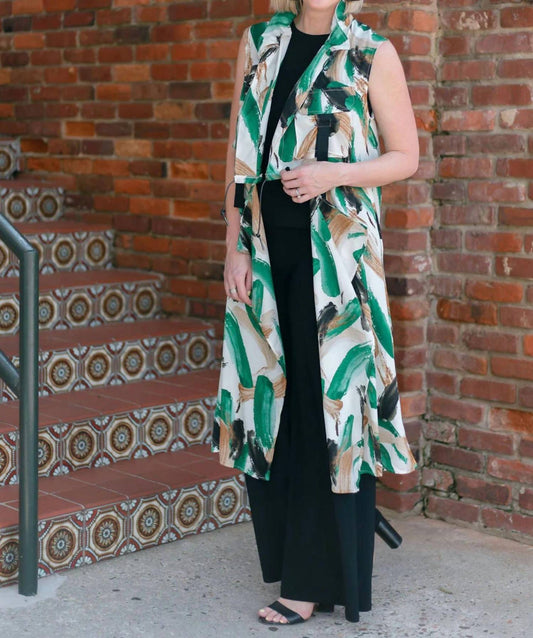 Vanite Couture - Print Duster Vest