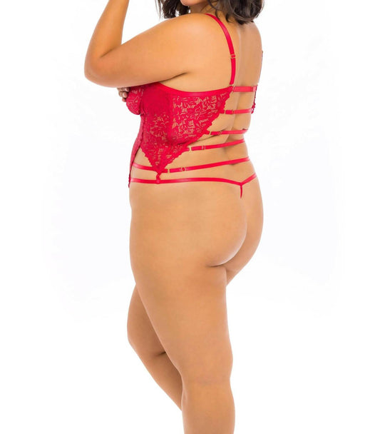 Oh La La Cheri - Blake Open Cup Teddy - Plus