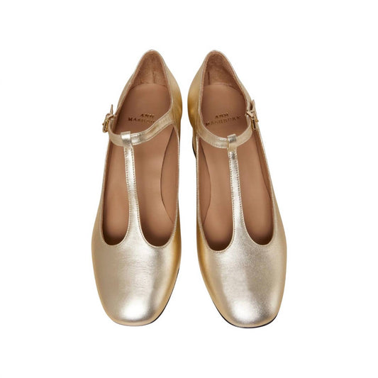 Ann Mashburn - Women's T-Strap Mary Jane Block Heel